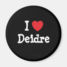 Amo la camiseta del corazón de Deidre Imán Para Frigorífico
