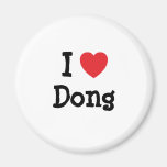 Amo la camiseta del corazón de Dong Imán De Frigorífico