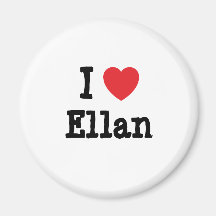 Amo la camiseta del corazón de Ellan Iman Para Frigorífico