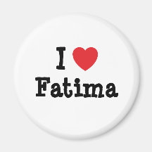 Amo la camiseta del corazón de Fátima Iman Para Frigorífico