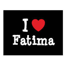 Amo la camiseta del corazón de Fátima Postales