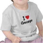 Amo la camiseta del corazón de George