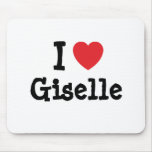Amo la camiseta del corazón de Giselle Tapete De Ratones
