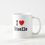 Amo la camiseta del corazón de Giselle Tazas