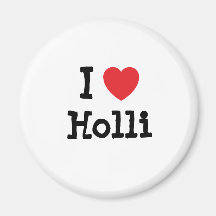 Amo la camiseta del corazón de Holli Imán De Frigorífico