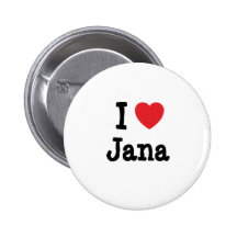 Amo la camiseta del corazón de Jana Pin