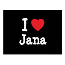 Amo la camiseta del corazón de Jana Postales