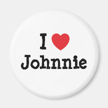 Amo la camiseta del corazón de Johnnie Iman De Nevera