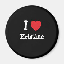 Amo la camiseta del corazón de Kristine Iman Para Frigorífico
