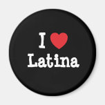 Amo la camiseta del corazón de Latina Imán De Frigorífico