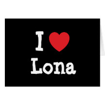 Amo la camiseta del corazón de Lona Tarjetas