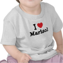 Amo la camiseta del corazón de Marisol