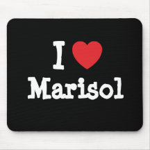 Amo la camiseta del corazón de Marisol Alfombrilla De Raton