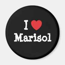 Amo la camiseta del corazón de Marisol Iman De Nevera