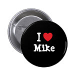 Amo la camiseta del corazón de Mike Pins