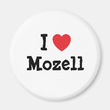 Amo la camiseta del corazón de Mozell Iman Para Frigorífico