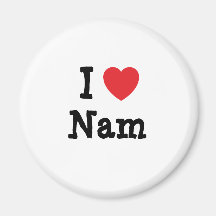 Amo la camiseta del corazón de Nam Imán De Frigorifico