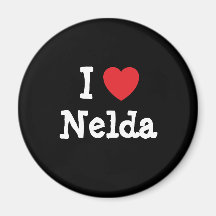 Amo la camiseta del corazón de Nelda Imán Para Frigorífico