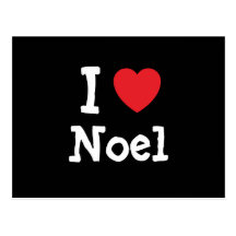 Amo la camiseta del corazón de Noel Postal
