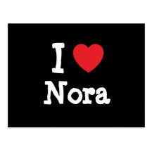 Amo la camiseta del corazón de Nora Postales