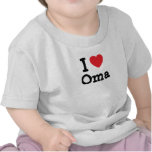 Amo la camiseta del corazón de Oma