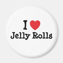 Amo la camiseta del corazón de Rolls de la jalea Iman Para Frigorífico