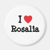 Amo la camiseta del corazón de Rosalia Imán Para Frigorifico