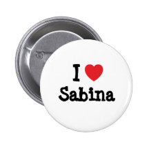 Amo la camiseta del corazón de Sabina Pins