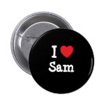 Amo la camiseta del corazón de Sam Pin