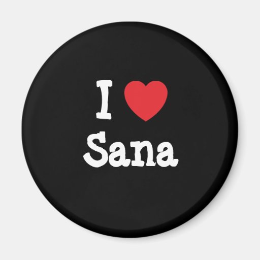 Amo la camiseta del corazón de Sana Imanes