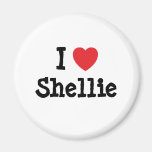Amo la camiseta del corazón de Shellie Imán Para Frigorifico