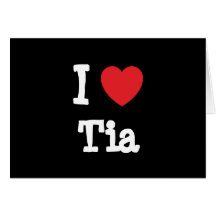 Amo la camiseta del corazón de Tia Tarjetón