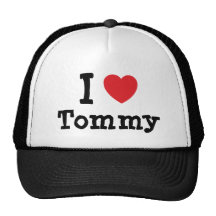 Amo la camiseta del corazón de Tommy Gorras
