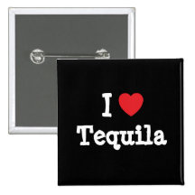Amo la camiseta del corazón del Tequila Pin
