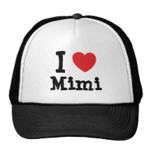 Amo la camiseta del corazón Mimi Gorro