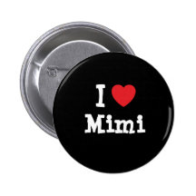 Amo la camiseta del corazón Mimi Pins