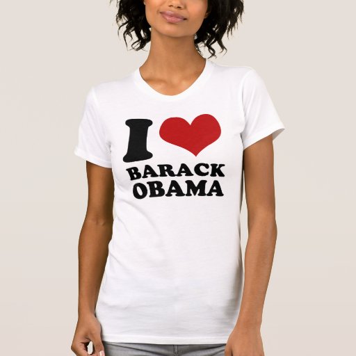 Amo la camiseta del vintage de Barack Obama