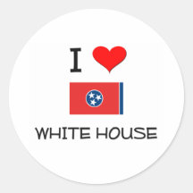 Amo la Casa Blanca Tennessee Etiquetas