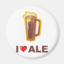 Amo la cerveza inglesa iman