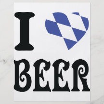 Amo la cerveza tarjetas informativas