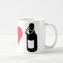Amo la cerveza taza