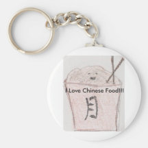 ¡Amo la comida china!!! Llavero Personalizado