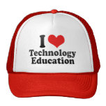 Amo la educación de la tecnología gorras de camionero