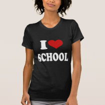 Amo la escuela camisetas