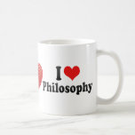 Amo la filosofía taza de café