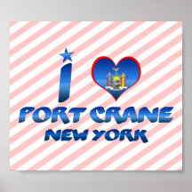 Amo la grúa del puerto, Nueva York Impresiones