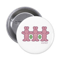 Amo la insignia de Pascua botones