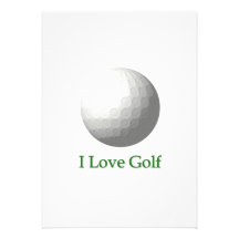 Amo la invitación del golf