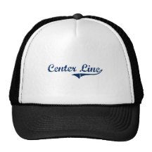 Amo la línea de centro Michigan Gorras De Camionero