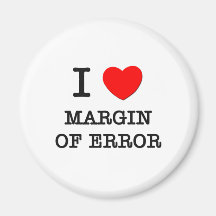Amo la margen de error imanes para frigoríficos